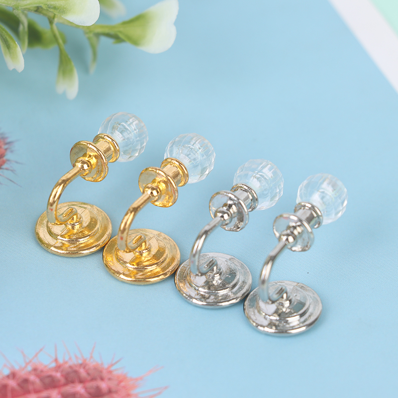 Lighting Decor House - 1Pair 1:12 Dollhouse Miniature Crystal Wall
