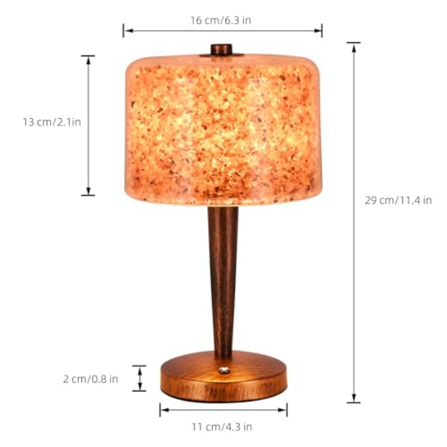 Salt lamp with Touch dimmer Co - Himalayan Salt Lamp recension och pris