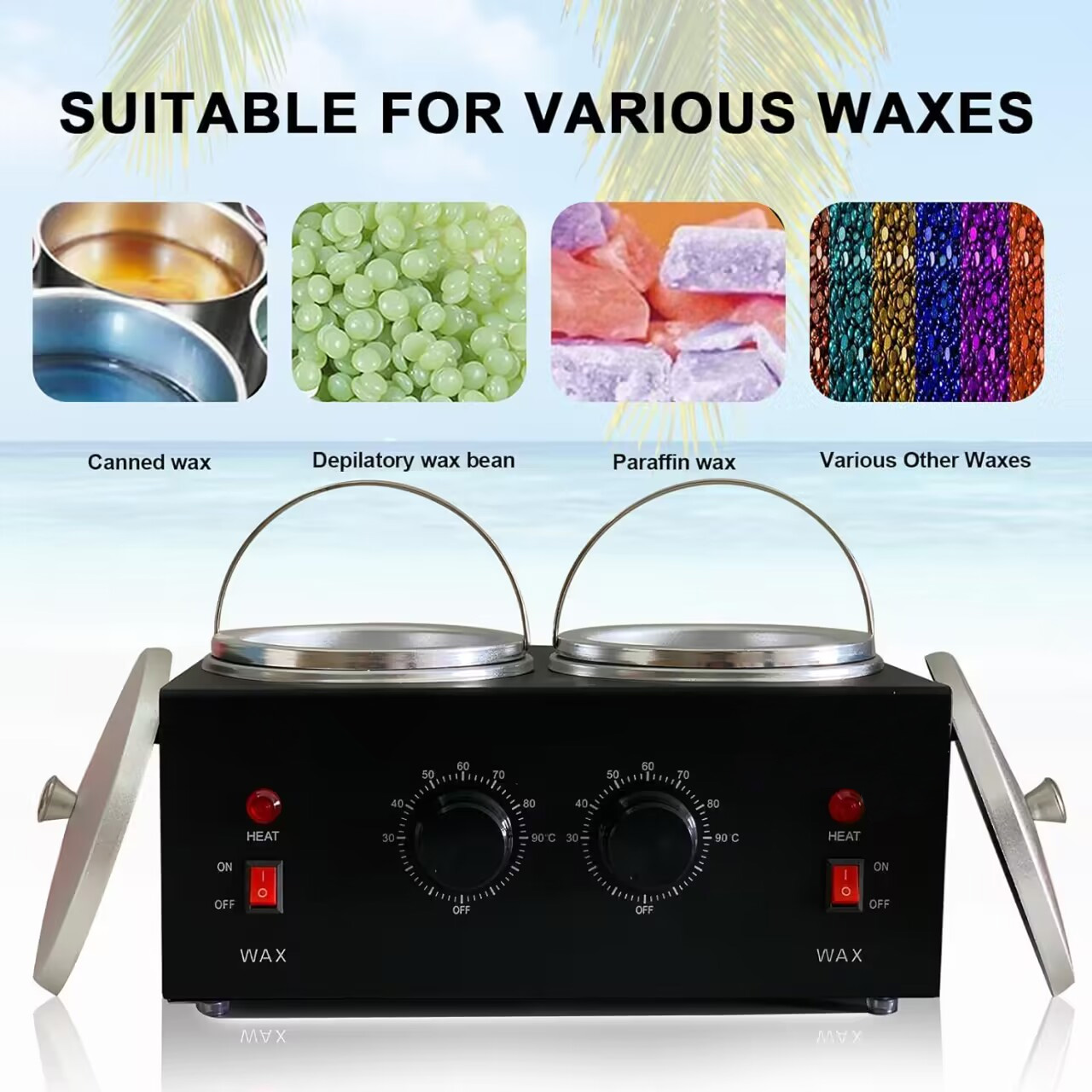 Dual Wax Pots Professional Ele - Wax Melter Electric recension och pris