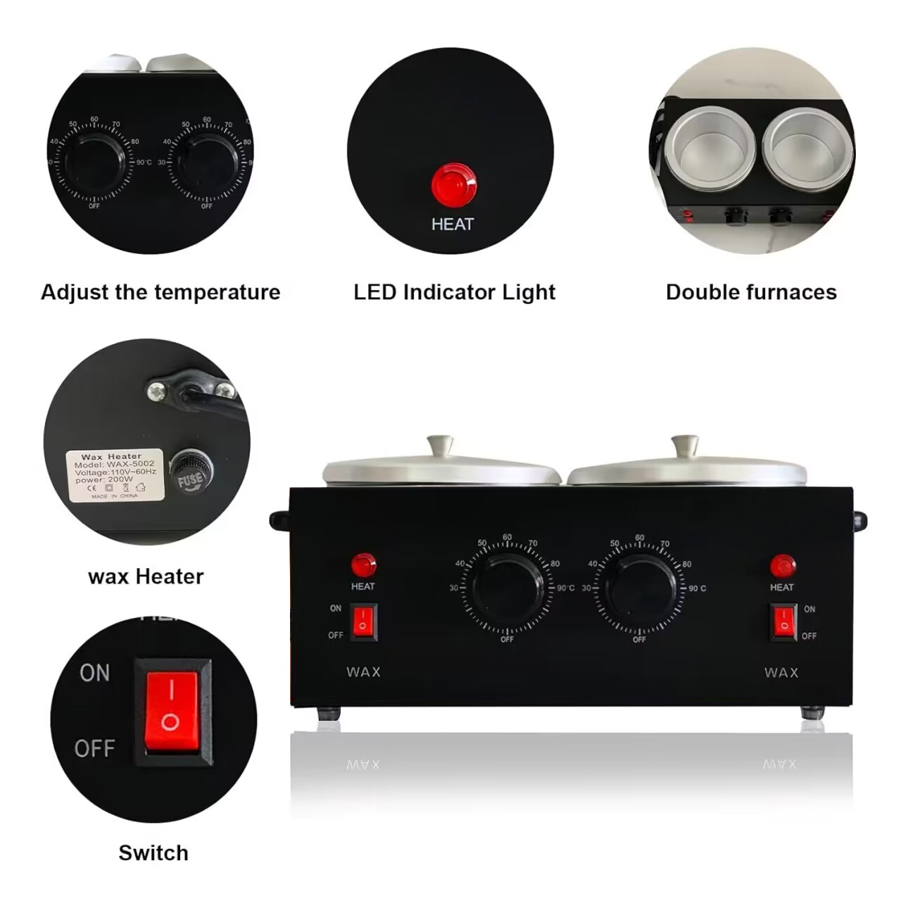 Dual Wax Pots Professional Ele - Wax Melter Electric recension och pris