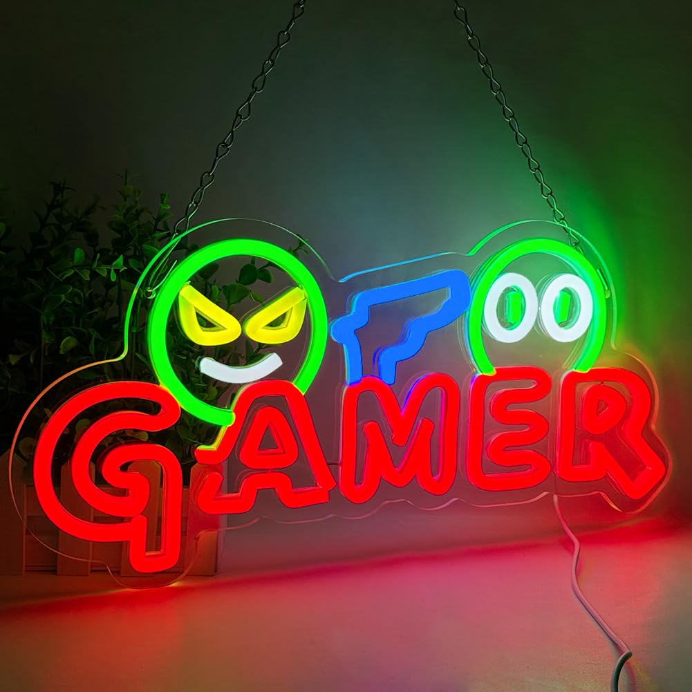 Gamer Neon Sign LED Wall Light - Lighting Decoration Wedding recension och pris