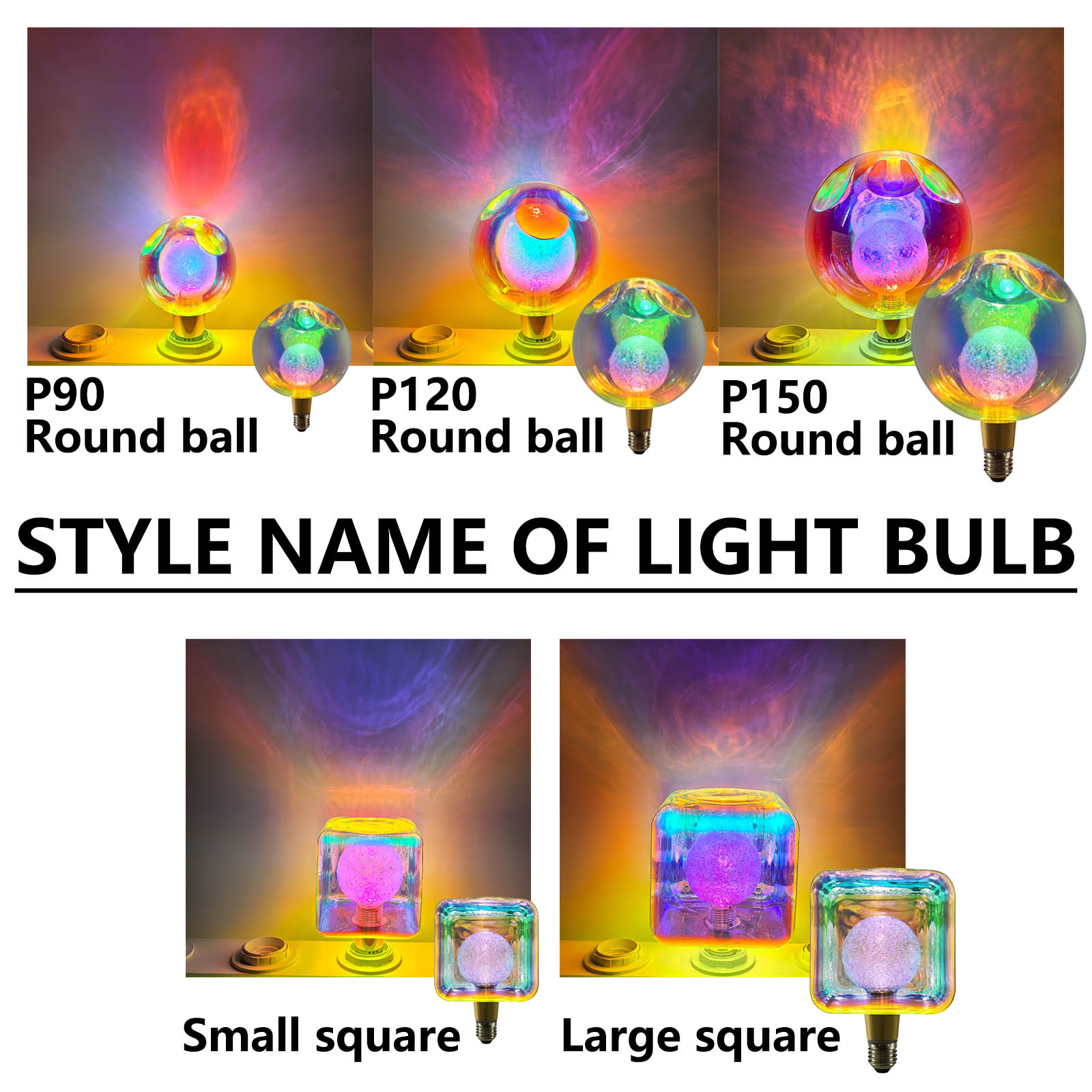E27 P90 P120 P150 Round Ball L - Vintage Lighting Decor recension och pris