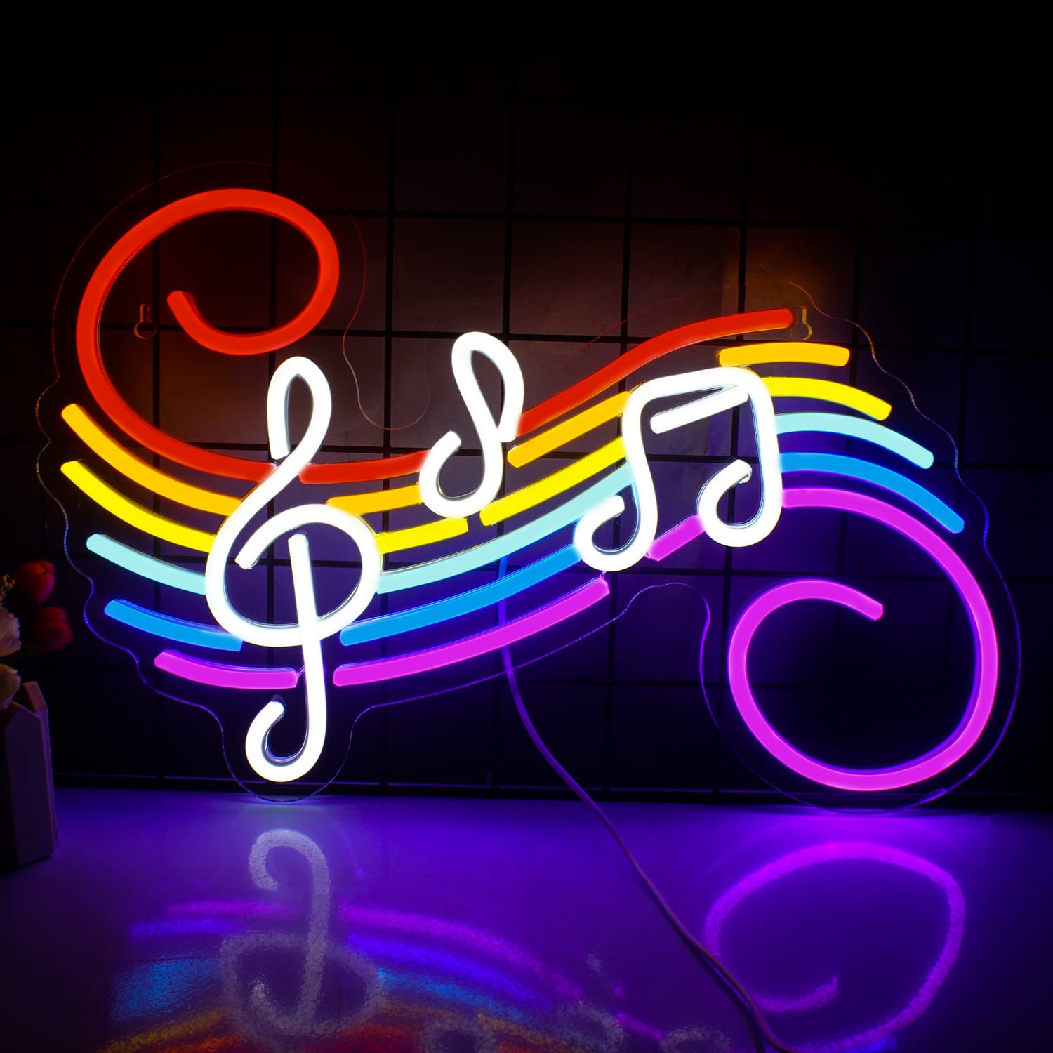Music Notes Neon Sign Customiz - Lighting Decoration Wedding recension och pris