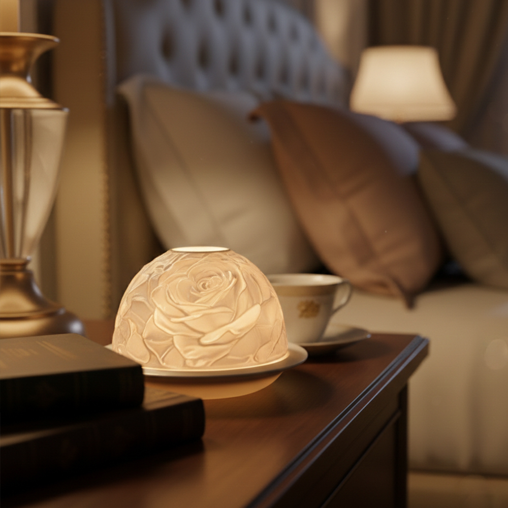 Elegant Rose Porcelain Candle  - Lighting Decor For Wedding recension och pris