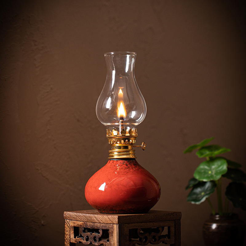 Vintage Ceramic Lotus Oil Lamp - Vintage Lighting Decor recension och pris