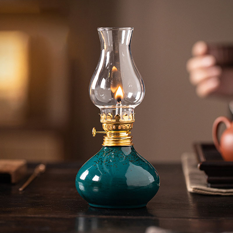 Vintage Ceramic Lotus Oil Lamp - Vintage Lighting Decor recension och pris