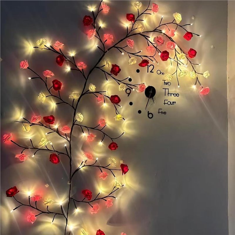 USB DIY Maple Rose Willow Vine - Lighting Decoration For Home recension och pris