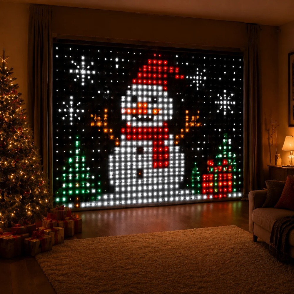 LED Pixel Curtain Lights Bluet - Lighting Decoration For Home recension och pris