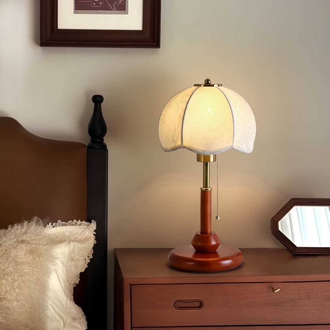 Vintage Scalloped Dome Table L - Vintage Lighting Decor recension och pris