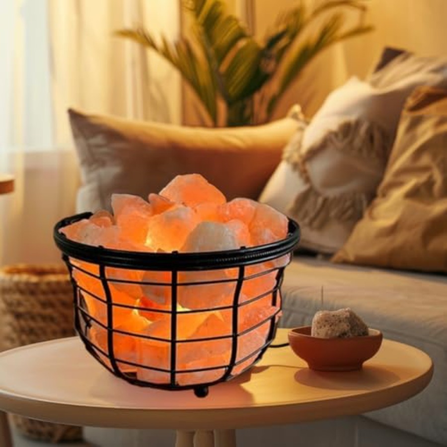 NB Himalayan Pink Salt Metal L - Himalayan Salt Lamp recension och pris