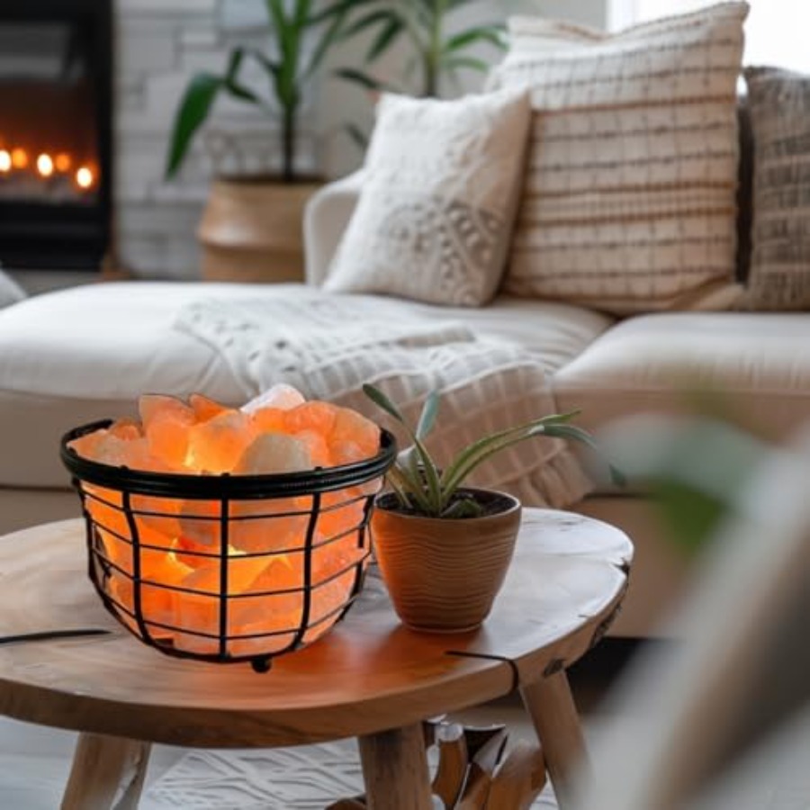 NB Himalayan Pink Salt Metal L - Himalayan Salt Lamp recension och pris