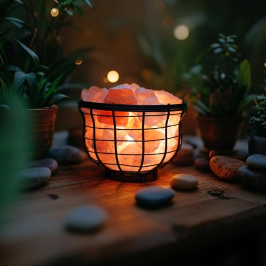 NB Himalayan Pink Salt Metal L - Himalayan Salt Lamp recension och pris