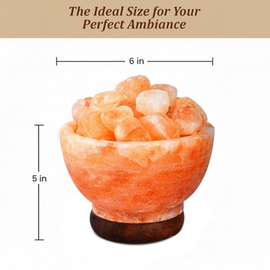 Himalayan Pink Salt Lamp Bowl  - Himalayan Salt Lamp recension och pris