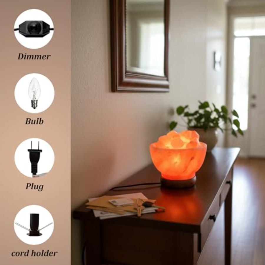 Himalayan Pink Salt Lamp Bowl  - Himalayan Salt Lamp recension och pris