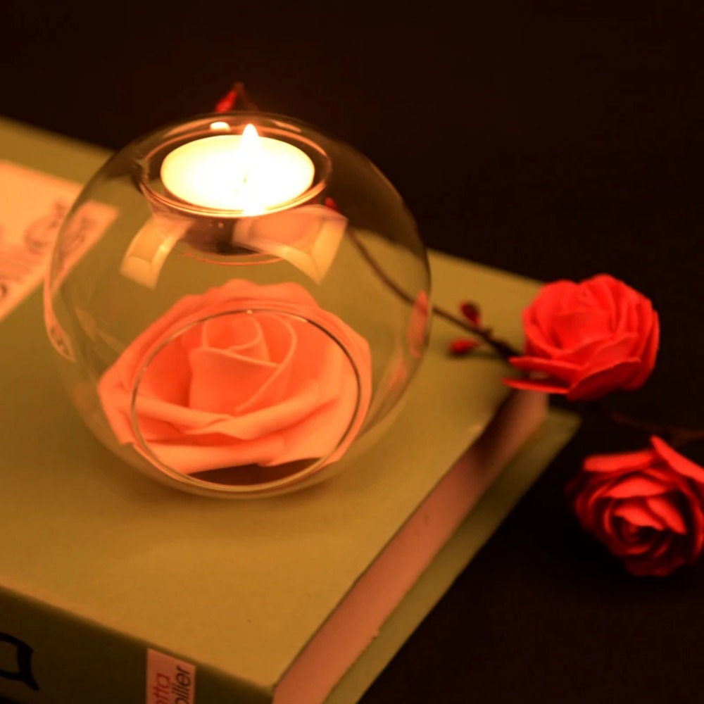6/12pcs Glass Round Hollow Can - Lighting Decor Items recension och pris