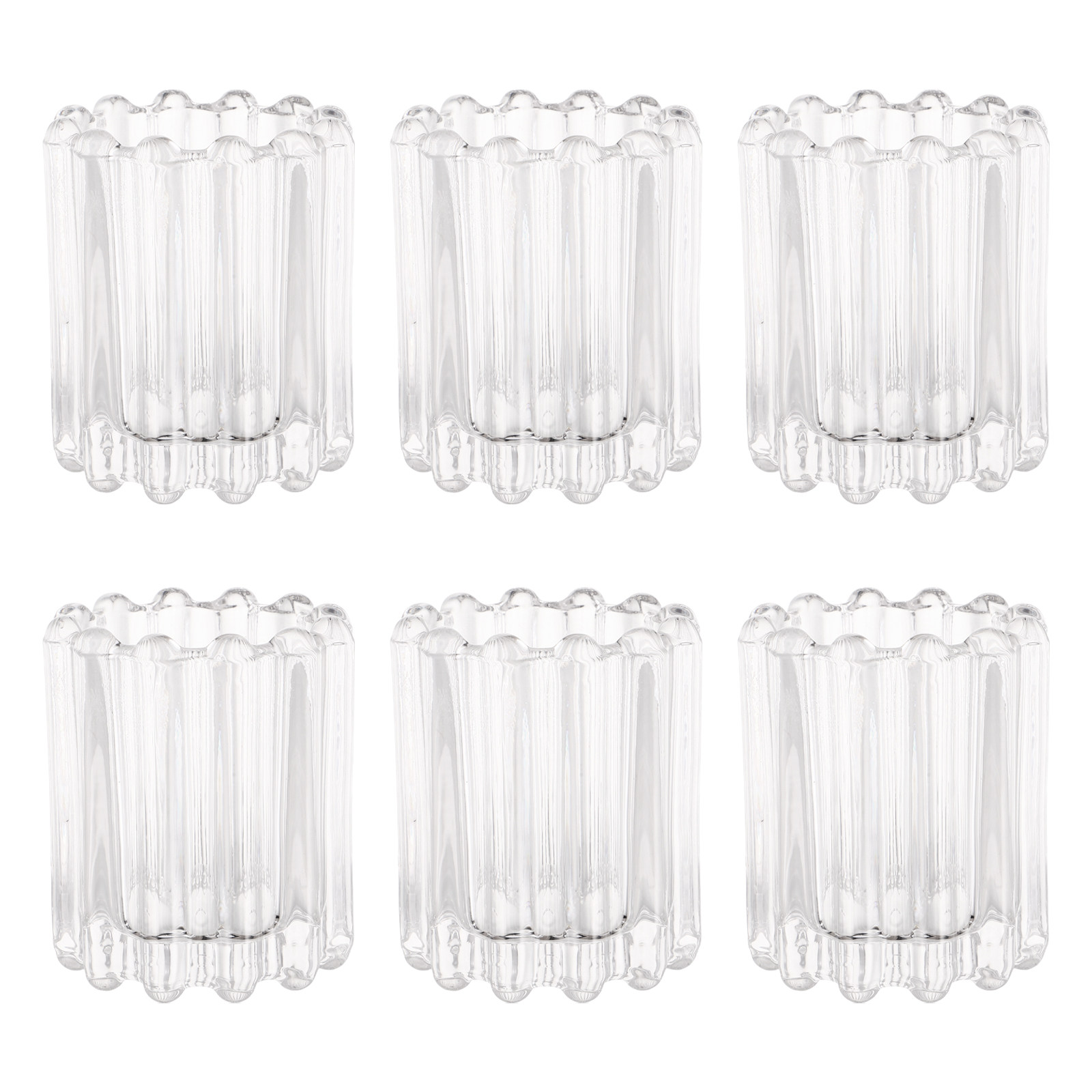 6Pcs Clear Glass Vintage Holde - Vintage Lighting Decor recension och pris