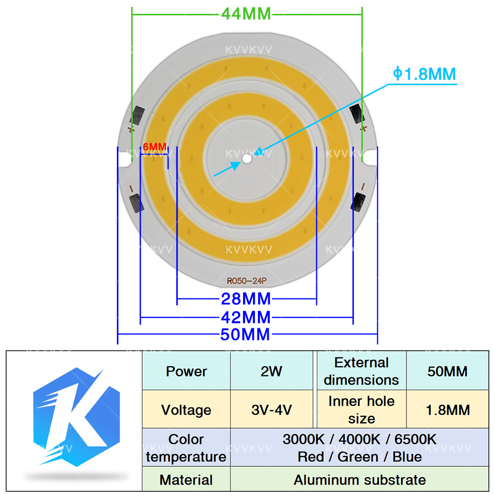 3V 4V Round COB LED Lamp Parts - Lighting Decor House recension och pris