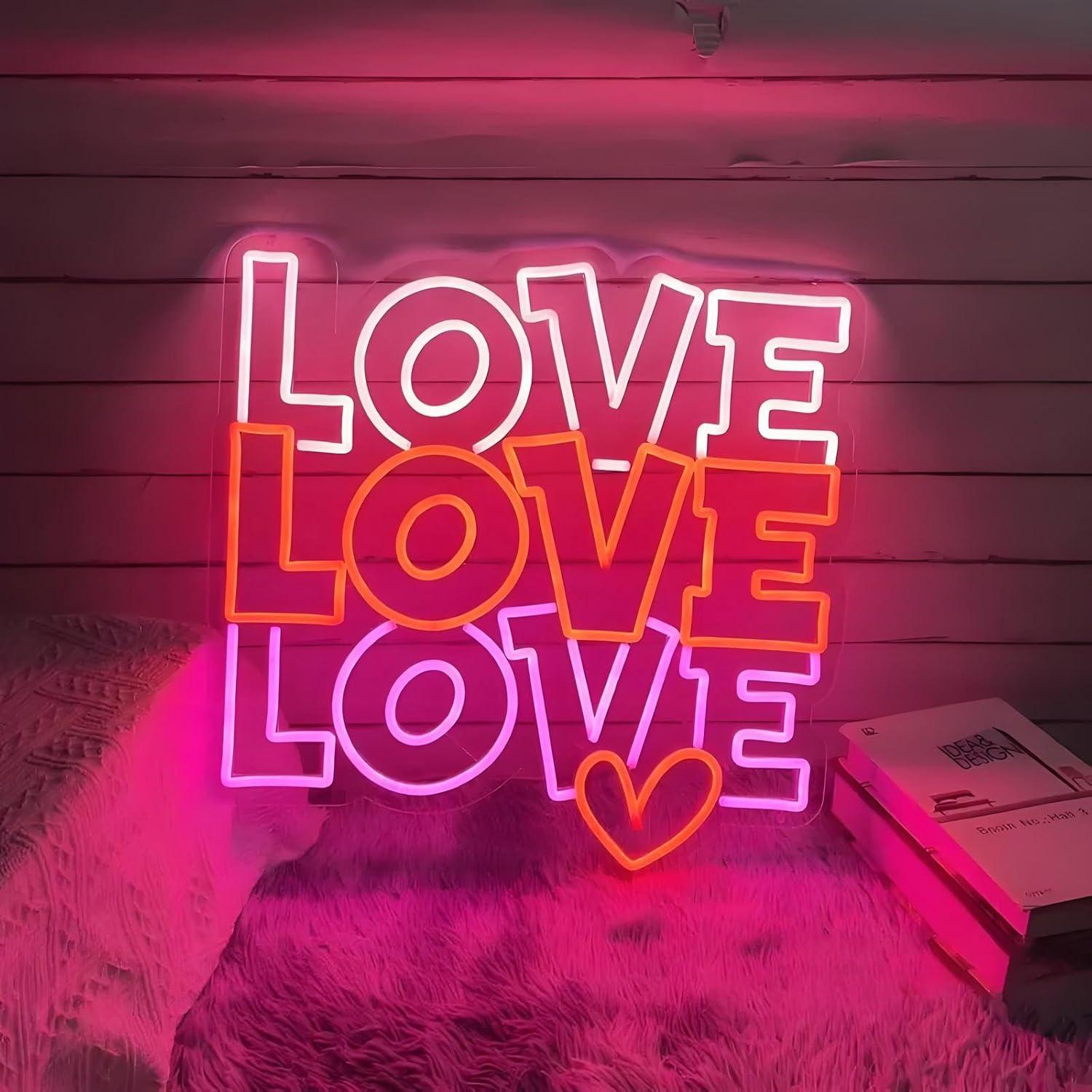 Love Neon Sign USB Dimmable LE - Lighting Decoration Wedding recension och pris
