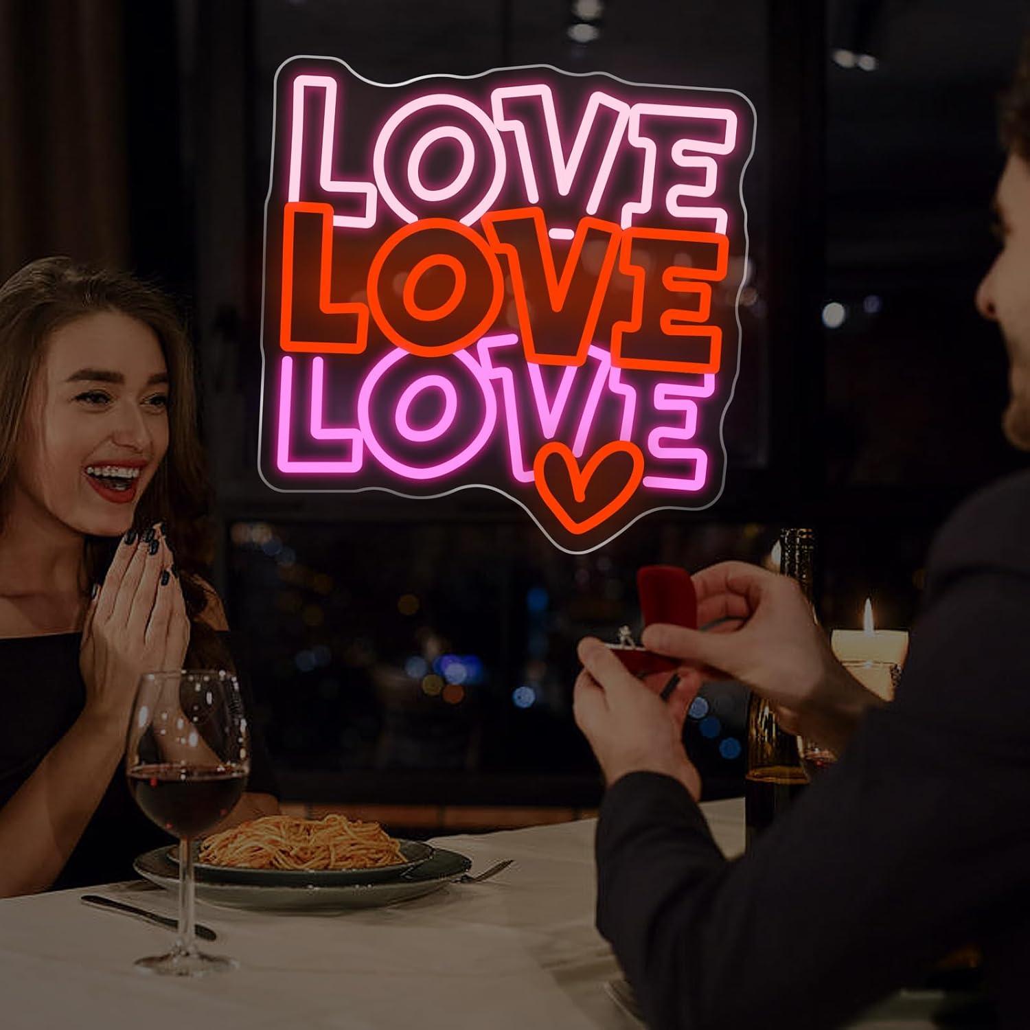 Love Neon Sign USB Dimmable LE - Lighting Decoration Wedding recension och pris