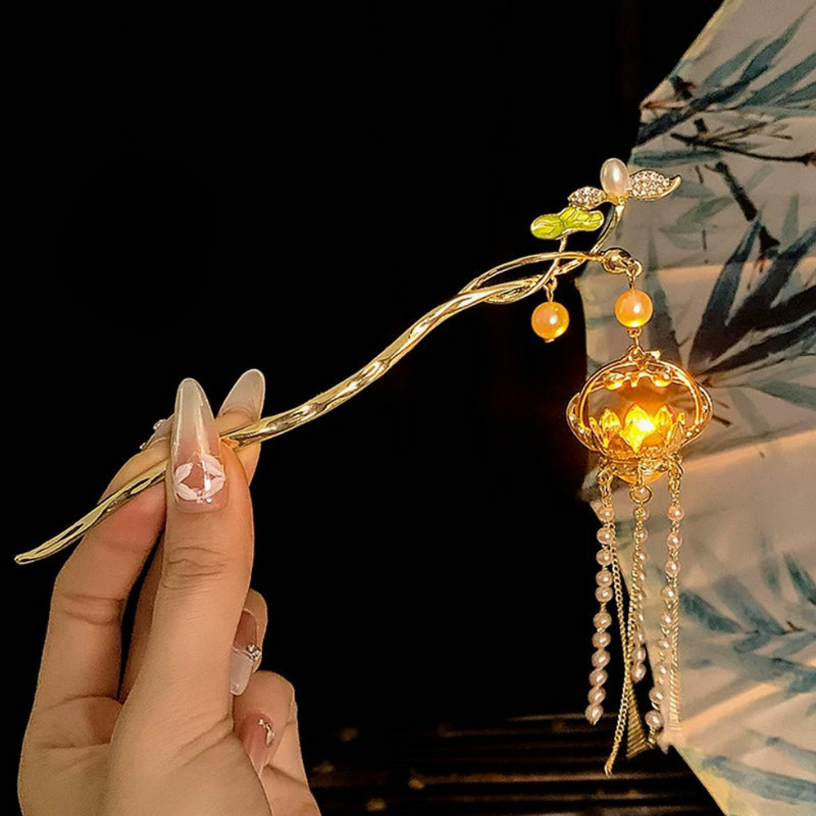 Luminous Flower Hairpin For Wo - Vintage Lighting Decor recension och pris
