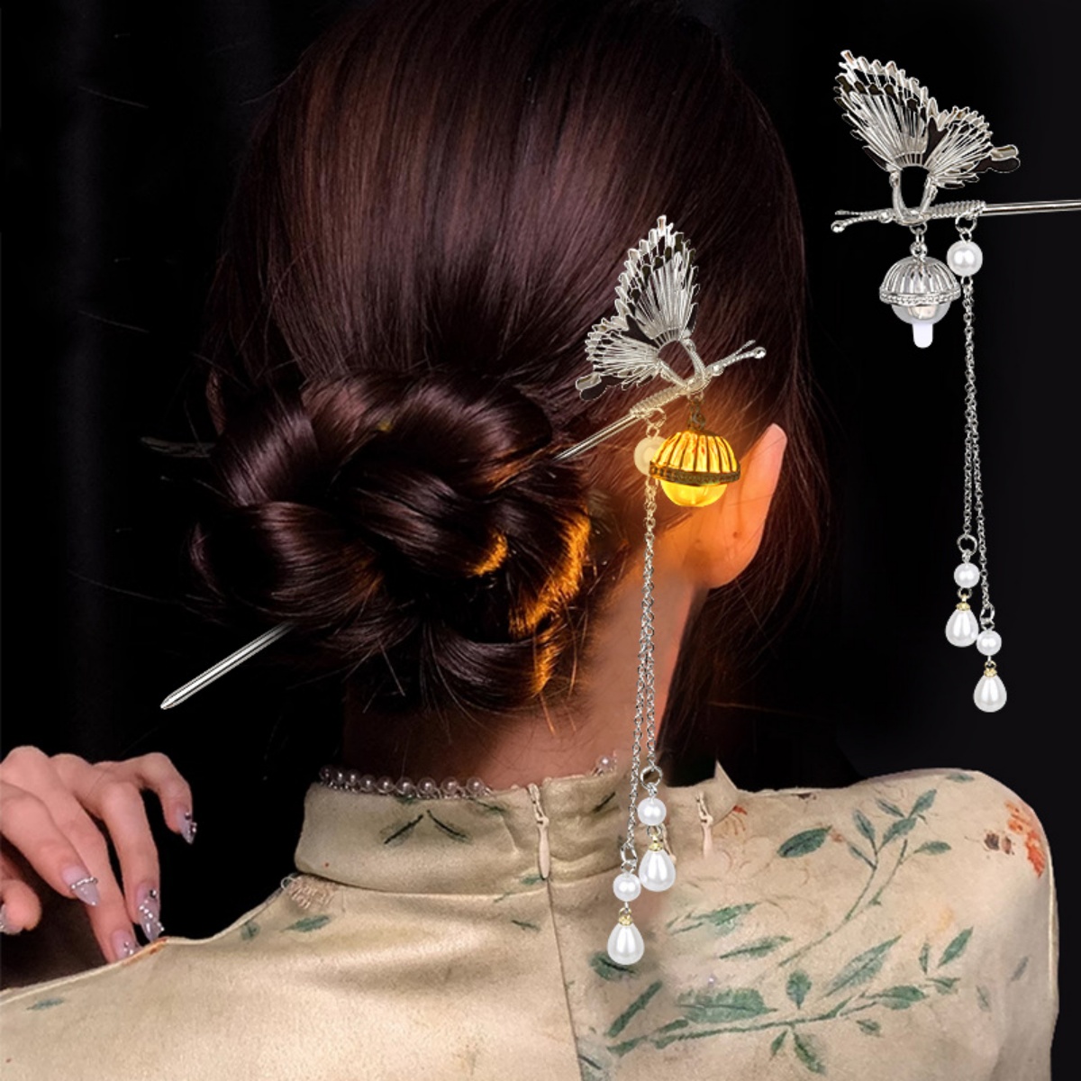 Luminous Flower Hairpin For Wo - Vintage Lighting Decor recension och pris