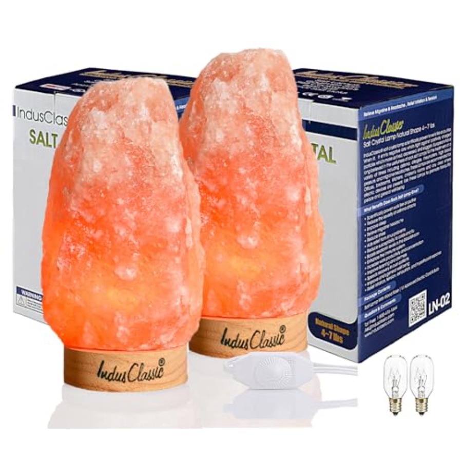 LN-02 Pack of 2 Natural Himala - Himalayan Salt Lamp recension och pris