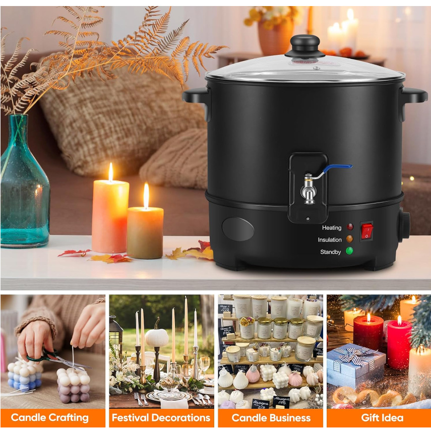 EU US Plug Electric Melting Ca - Wax Melter Electric recension och pris