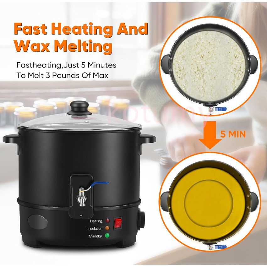 EU US Plug Electric Melting Ca - Wax Melter Electric recension och pris