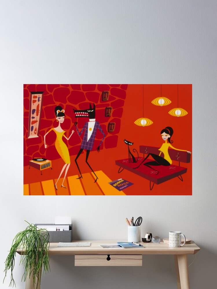 Josh Agle Bossa Nova Now Photo - Nova Decor & Lighting Juletrelys recension och pris