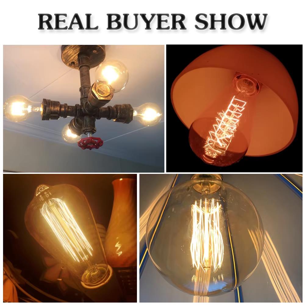 Retro Edison Light Bulb E27 40 - Vintage Lighting Decor recension och pris