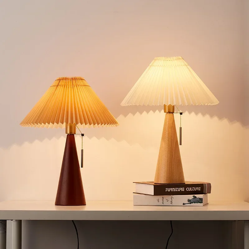 Retro Pleated Table Lamp Nordi - Lighting Decoration For Home recension och pris