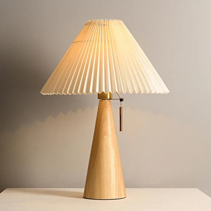Retro Pleated Table Lamp Nordi - Lighting Decoration For Home recension och pris