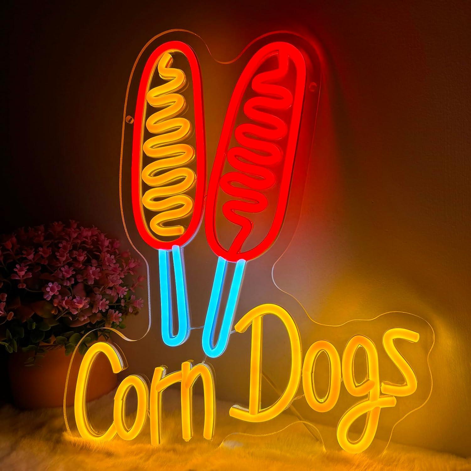 Corn Dog Neon Sign Snack USB D - Lighting Decoration Wedding recension och pris
