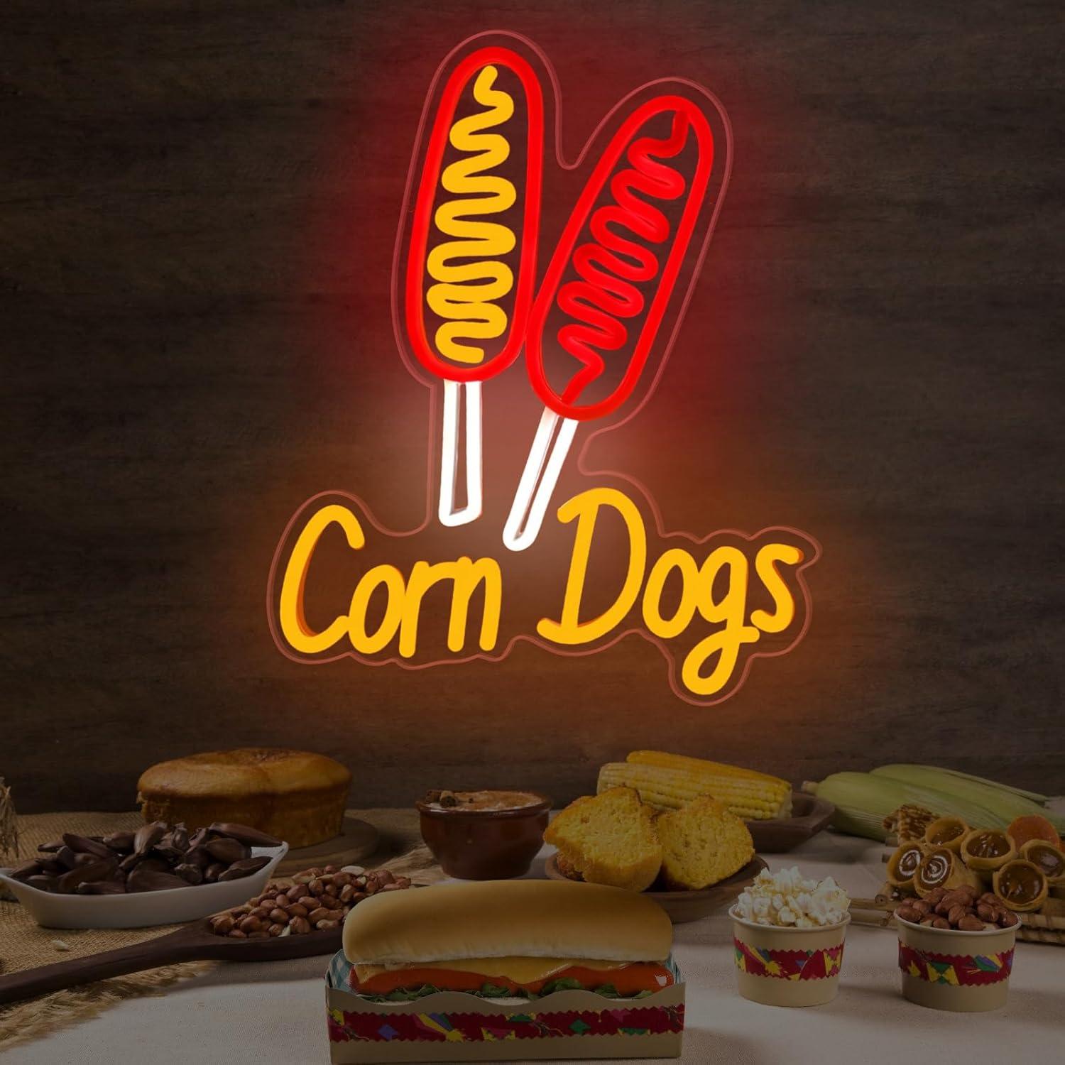 Corn Dog Neon Sign Snack USB D - Lighting Decoration Wedding recension och pris