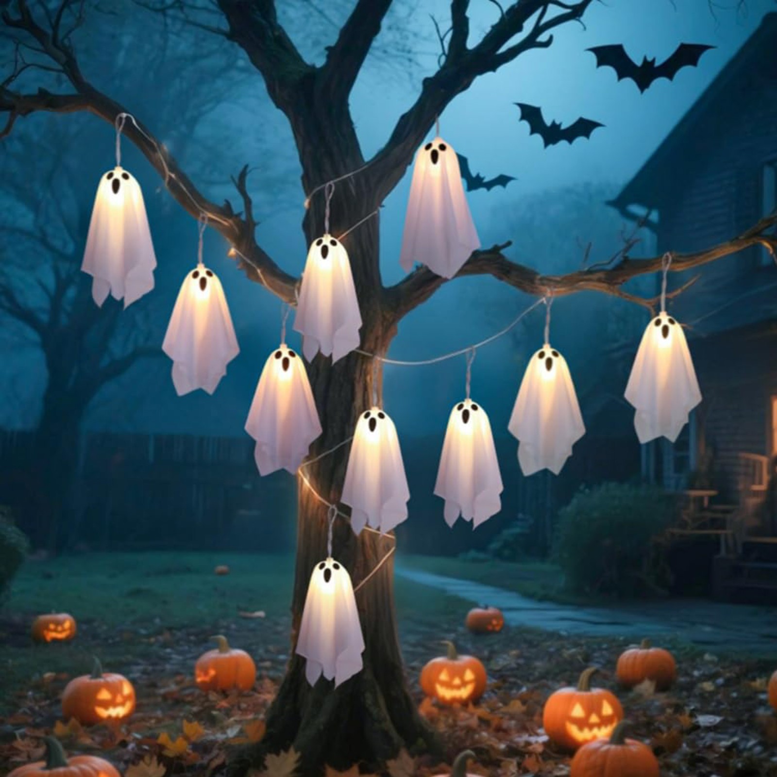 Haunted House Decor Halloween  - Lighting Decor House recension och pris