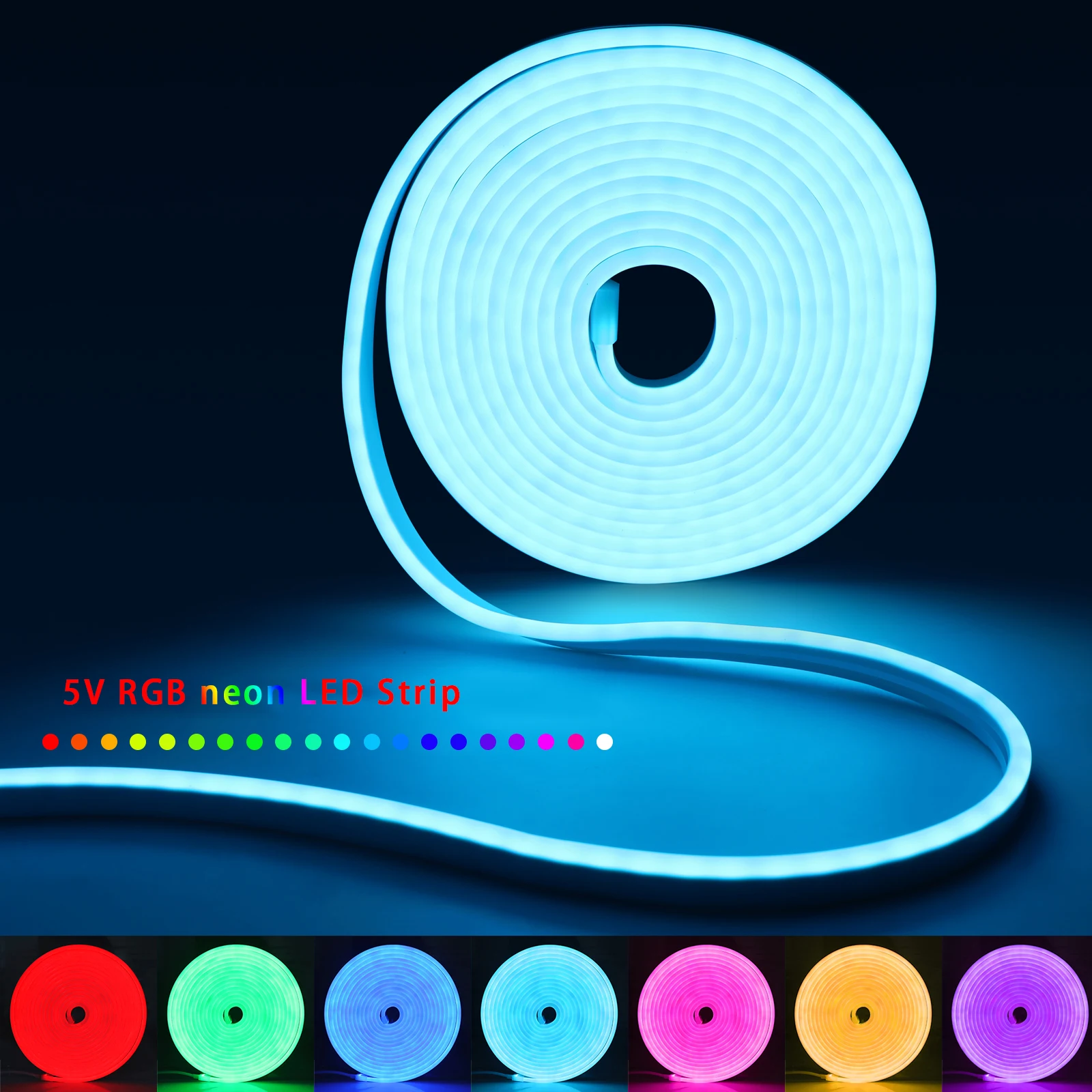 1-5m RGB LED Neon Strip Light  - Lighting Decoration For Home recension och pris