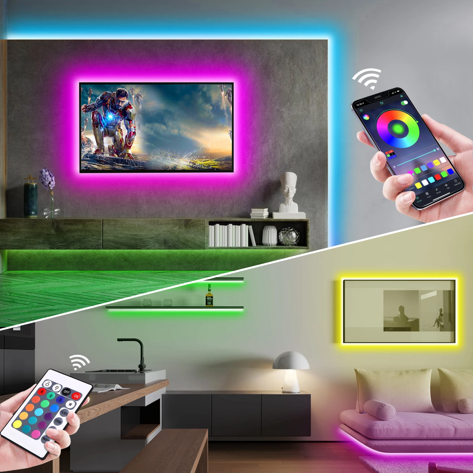 1-5m RGB LED Neon Strip Light  - Lighting Decoration For Home recension och pris